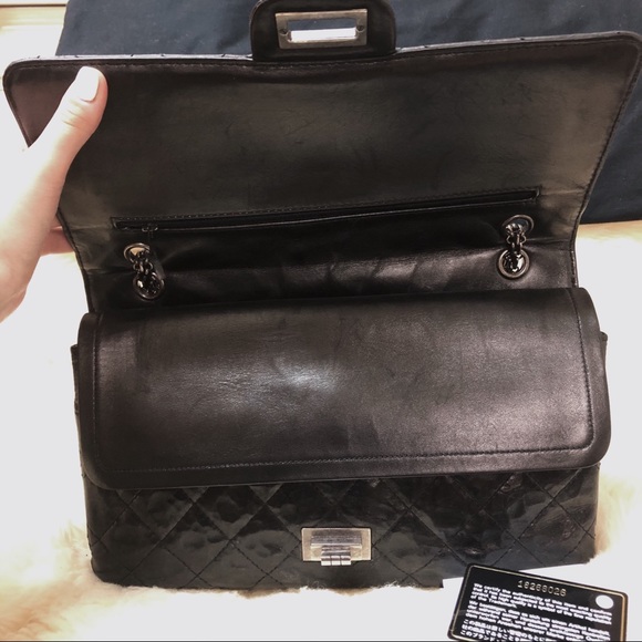 🦄UNICORN 🦄 CHANEL MAXI Crumpled Lambskin Reissue - Picture 5 of 11